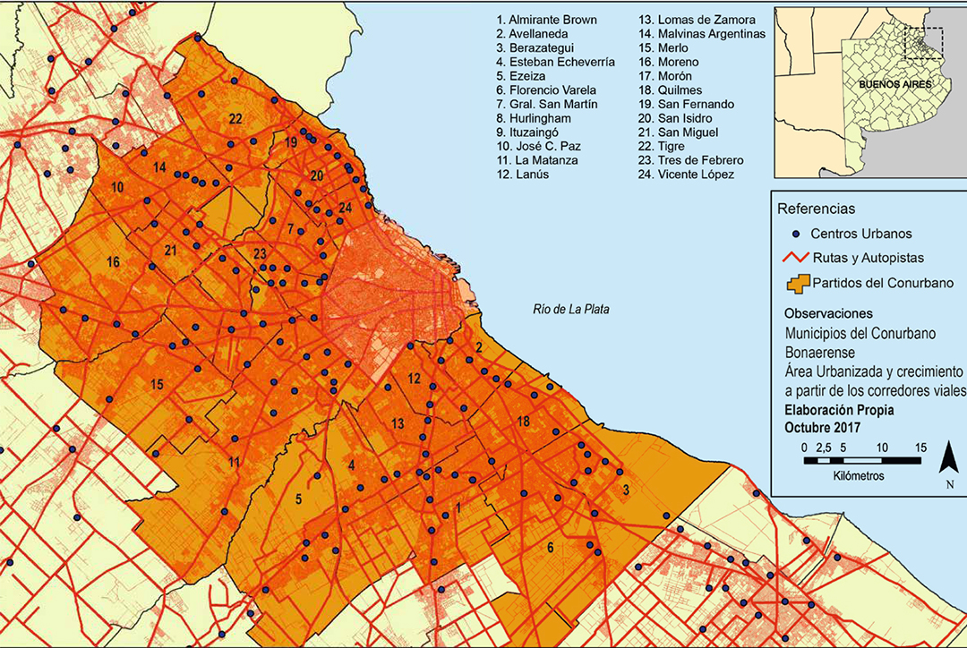 Las dimensiones municipales del conurbano