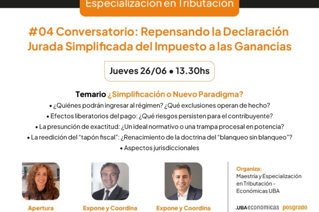 Seminario – Maestría y Especialización en Tributación